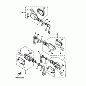 Схема вузла: Поворотники Yamaha XT225 XT225