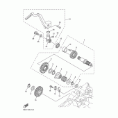 Схема вузла: Привід стартера Yamaha YZ250 YZ250F