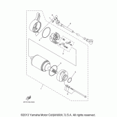 Схема узла: Стартер электрический Yamaha TW200