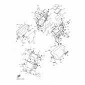 Схема узла: Боковая крышка 2 Yamaha VMX17 V-MAX