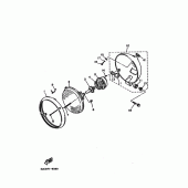 Схема узла: Фара Yamaha XV535 Virago