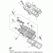 Схема вузла: Головка циліндра Yamaha YZF600R Thundercat