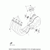 Схема вузла: Вихлопна система Yamaha FZ6 FZ6R
