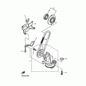 Схема узла: Масляный насос Yamaha XJ900 Diversion