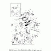 Схема вузла: Паливний бак Yamaha XVS1100 V-Star Custom (з Flames)