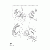 Схема вузла: Передній гальм Yamaha WR400F