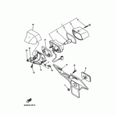 Схема вузла: Стоп сигнал/зад. габарит 1 (4DN1,2,3,4) Yamaha SRV250