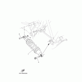 Схема вузла: Задня підвіска Yamaha MT03 MT-03