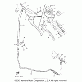 Схема узла: Передний тормозной цилиндр (2) Yamaha XVZ1300 Venture Royale