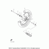 Схема вузла: Переднє колесо Yamaha YZF600R Thundercat