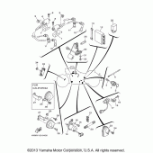 Схема узла: Электрооборудование (1) Yamaha XV1600 Road Star Silverado