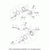 Схема вузла: Поворотники Yamaha XV1700 Road Star Midnight Warrior