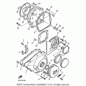 Схема вузла: Кришки картера Yamaha XVZ1300 Venture Royale