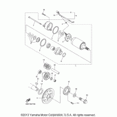 Схема узла: Привод стартера Yamaha XVS1300 V-Star