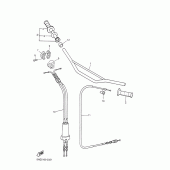 Схема вузла: Кермо та Тросики Yamaha WR400F