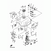 Схема вузла: Паливний бак Yamaha XJ6 Diversion (S-TYPE)