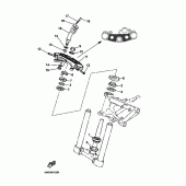 Схема узла: Рулевой механизм Yamaha BT1100 Bulldog