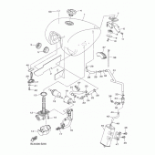Схема узла: Топливный бак Yamaha XVS950 SCR950