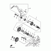 Схема узла: Привод стартера Yamaha WR250 WR250F