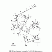 Схема узла: Подножки и Подставка Yamaha TW200