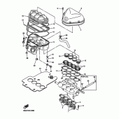 Схема узла: Впускная система Yamaha YZF-R6/ YZF600 R6S