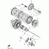 Схема вузла: Зчеплення Yamaha FZ400