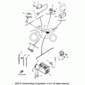 Схема вузла: Електроустаткування 1 Yamaha TTR230 TT-R230