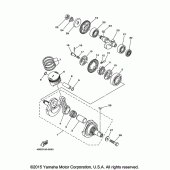Схема вузла: Колінчастий вал та Поршень Yamaha TTR230 TT-R230