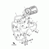 Схема узла: Панель приборов Yamaha XT660 XT660Z Tenere