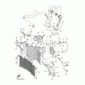 Схема вузла: Радіатор та Патрубок системи охолодження Yamaha FZ1 FZ1 FAZER (S-TYPE)