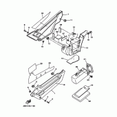 Схема вузла: Бічна кришка Yamaha XT225 XT225
