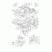 Схема вузла: Картер двигуна Yamaha VMX12 V-MAX