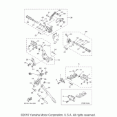 Схема вузла: Підніжки та Підставка Yamaha XV1900 Raider