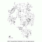 Схема вузла: Бічна кришка Yamaha XVS1300 Stryker