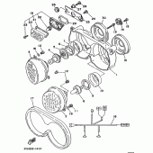 Схема узла: Фара Yamaha TDM850