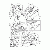 Схема вузла: Облицювальні елементи 2 Yamaha YZF-R6/YZF600 R6S
