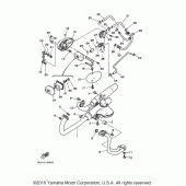 Схема вузла: Вихлопна система Yamaha XV250 V-Star