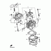 Схема узла: Цилиндр Yamaha WR450F