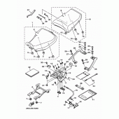 Схема вузла: Сидіння Yamaha MT09/ MTN850 MT-09 Tracer