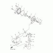 Схема вузла: Водяний насос Yamaha FZ6 FZ6 FAZER (ABS)