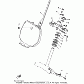 Схема узла: Рулевой механизм Yamaha WR250 WR250Z