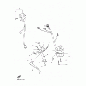 Схема вузла: Пульт управління рульовий та Важіль Yamaha FZ8 FZ8 (Naked)