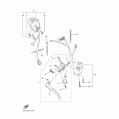 Схема узла: Пульт управления рулевой и Рычаг Yamaha FZ6 FZ6 FAZER (ABS)