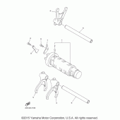 Схема вузла: Вал перемикання Yamaha FZ6 FZ6R