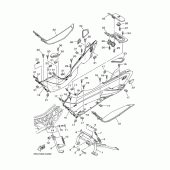 Схема узла: Подножки и Подставка Yamaha YP400 Majesty