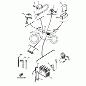 Схема вузла: Електроустаткування 1 Yamaha TTR230 TT-R230