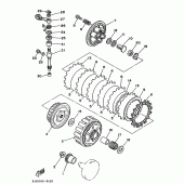 Схема узла: Сцепление Yamaha YZ125