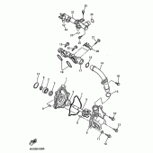 Схема узла: Водяной насос Yamaha YZF750 YZF750