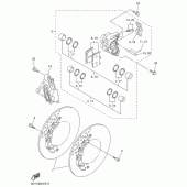 Схема вузла: Переднє гальмо Yamaha FZ1 FZ1 FAZER (S-TYPE)