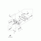 Схема узла: Задний фонарь (Стоп-сигнал) Yamaha YBR125